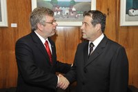 Marco Maia recebe visita do ministro Mendes Ribeiro Filho