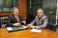 Marco Maia recebeu o Ministro da Saúde, Alexandre Padilha