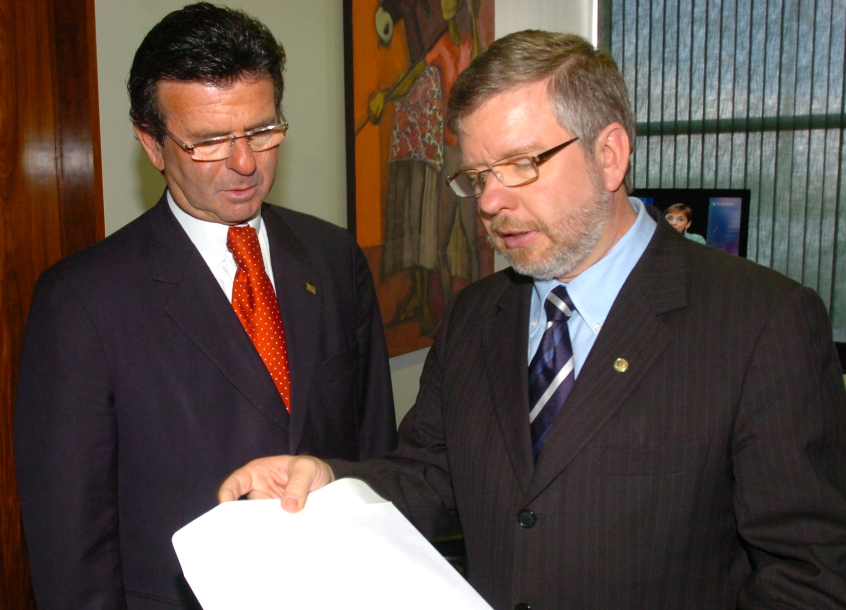 Marco Maia recebeu o Ministro Luiz Fux