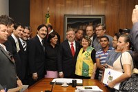 Marco Maia recebeu os representantes dos Agentes Comunitários de Saúde e a Frente Parlamentar da Saúde