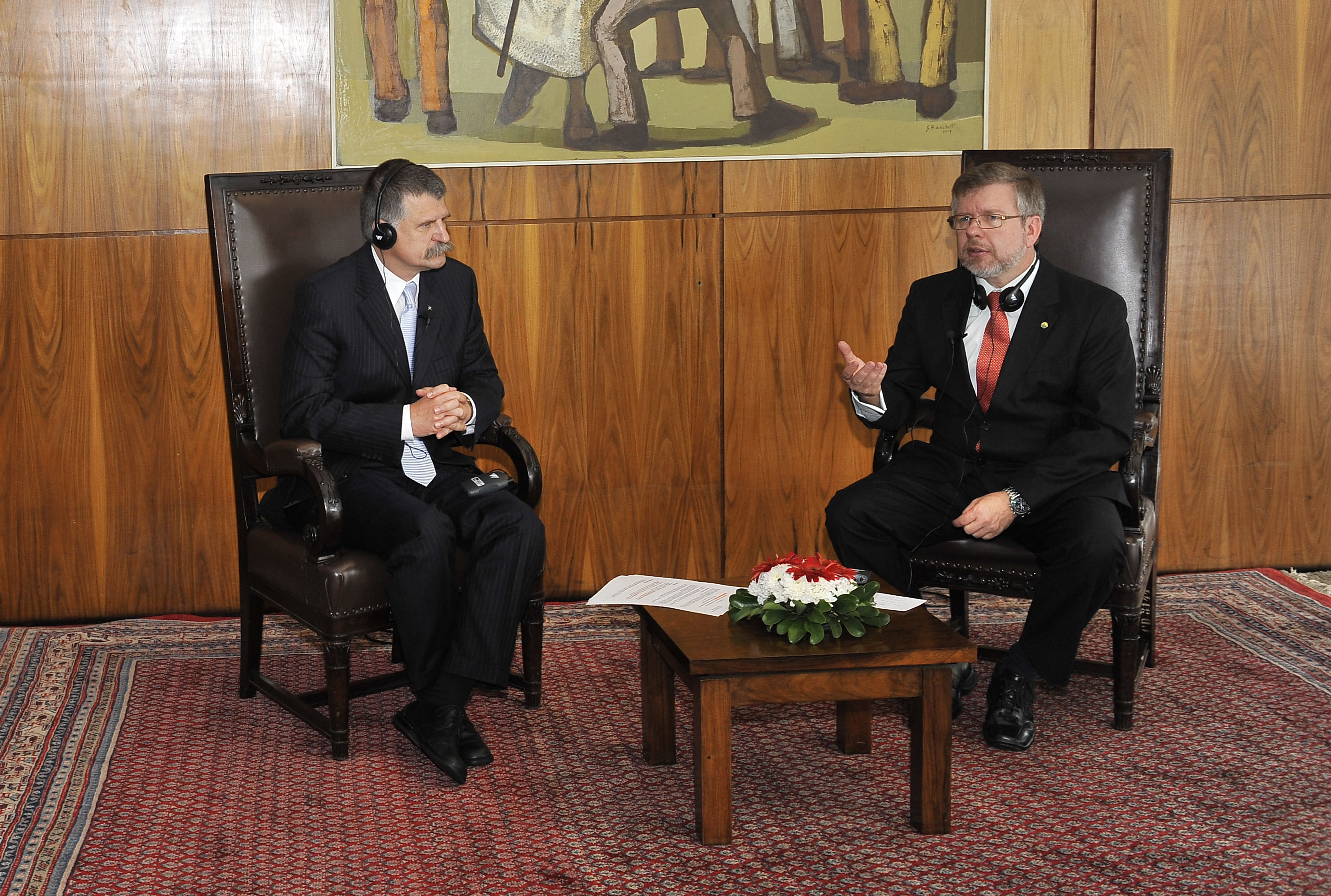 Marco Maia recepciona presidente do Parlamento Húngaro