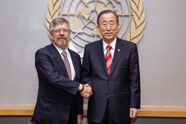 Marco Maia reúne-se com Ban Ki-moon na ONU