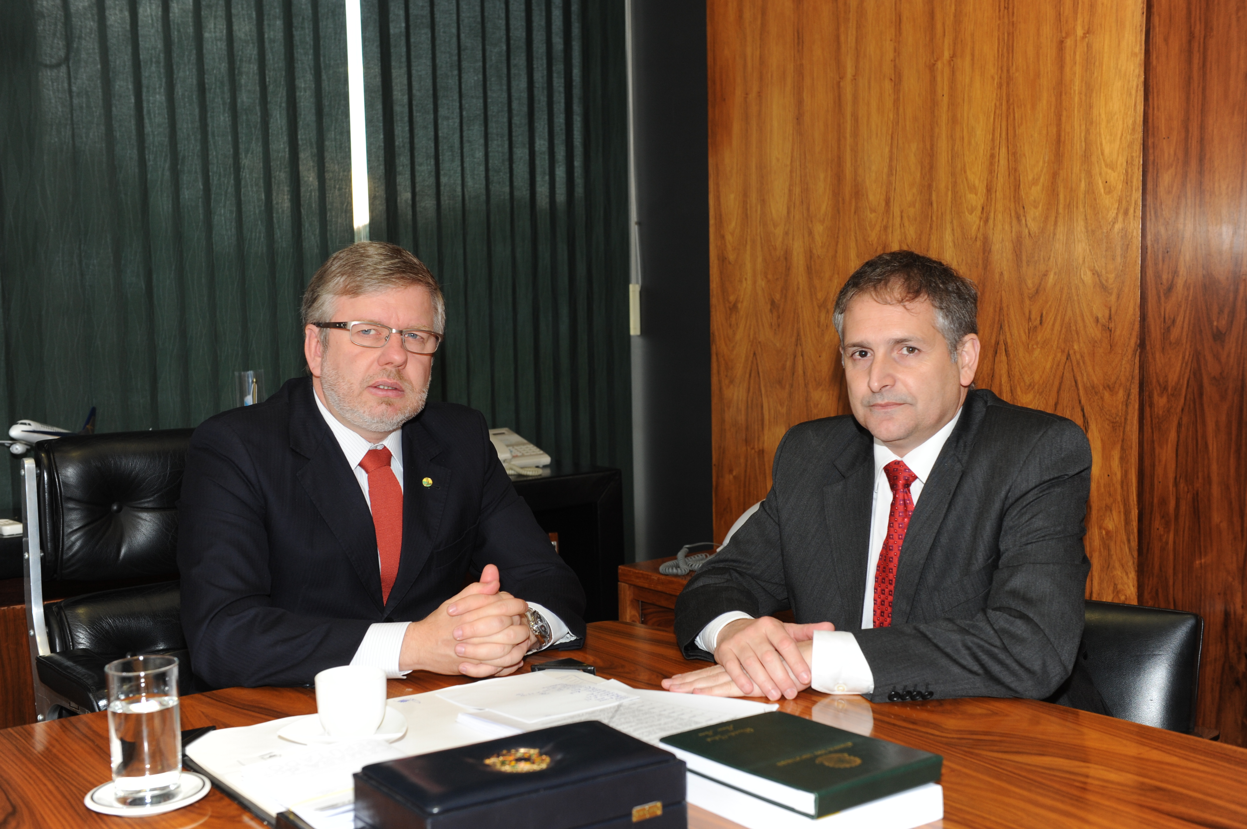 Marco Maia reúne-se com Jorge Branco, presidente da Fundação para o Desenvolvimento dos Recursos Humanos