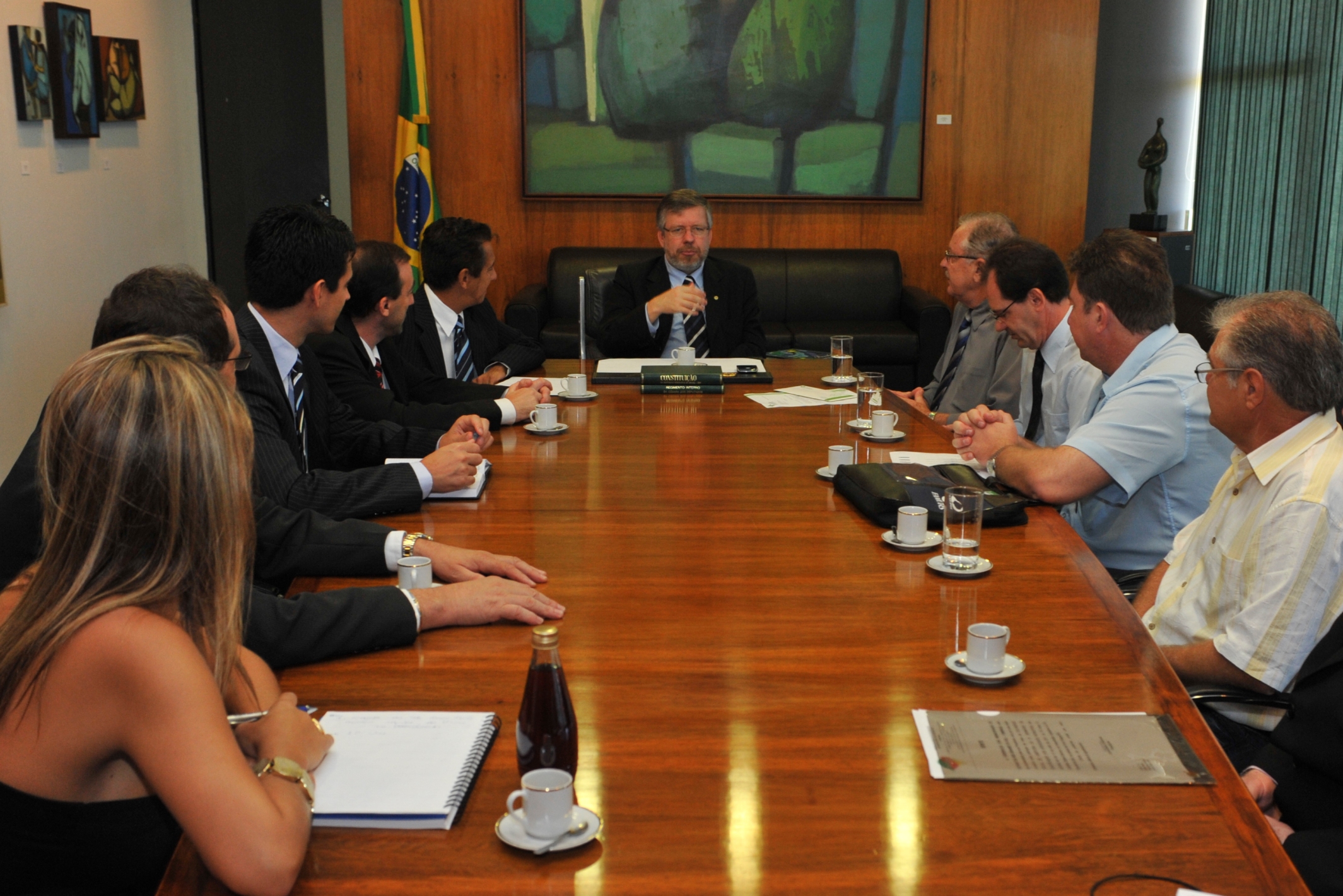 Prefeitos do RS visitam Presidente da Câmara, em Brasília