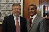 Marco Maia recebe o deputado federal Romário 