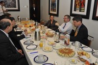 Presidente da Câmara recebe correspondentes internacionais