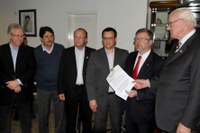 Presidente da Câmara vistoria obras da BR 448 e conhece projeto da Rodovia da Serra