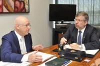 Presidente do STJ, Ari Pargendler, faz visita a Marco Maia 