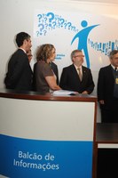 Presidente visita Balcão de informações