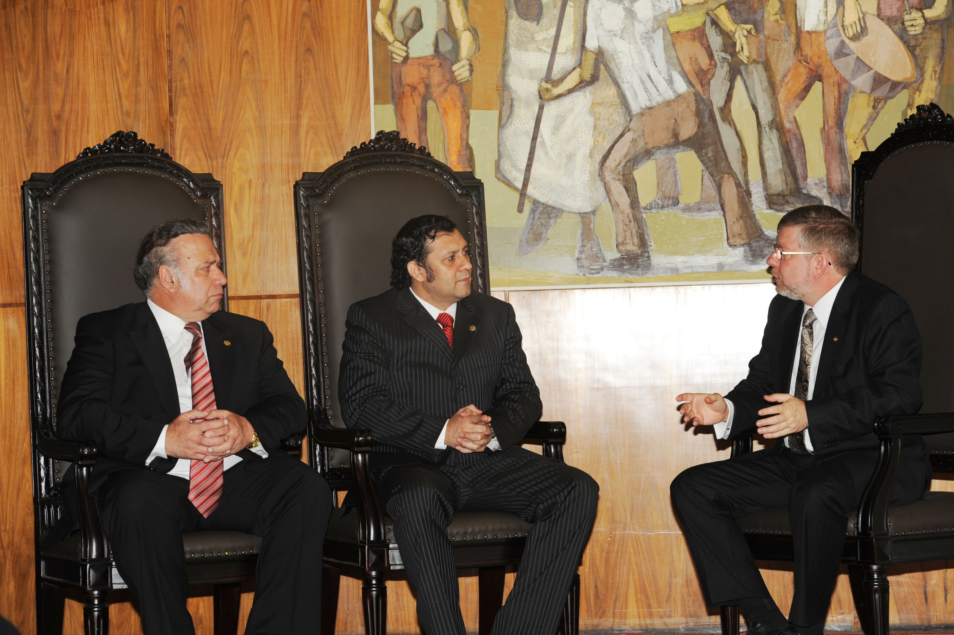 Presidentes da Câmara e do Senado do Paraguai são recebidos por Marco Maia