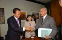 Ex-primeiro-ministro do Japão reúne-se com Michel Temer