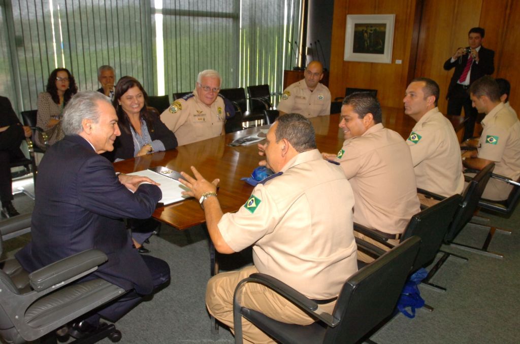 Temer recebe agradecimento da PRF/SP