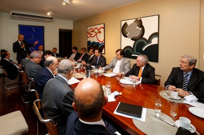 Café da manhã na residência com presidente Temer