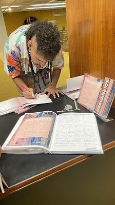 Desvaneios livro de assinaturas