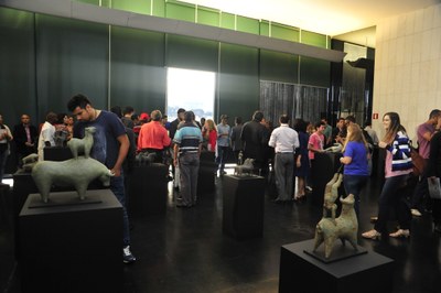 Abertura da exposição Zahed Taj-Eddin - Foto de Luís Macedo