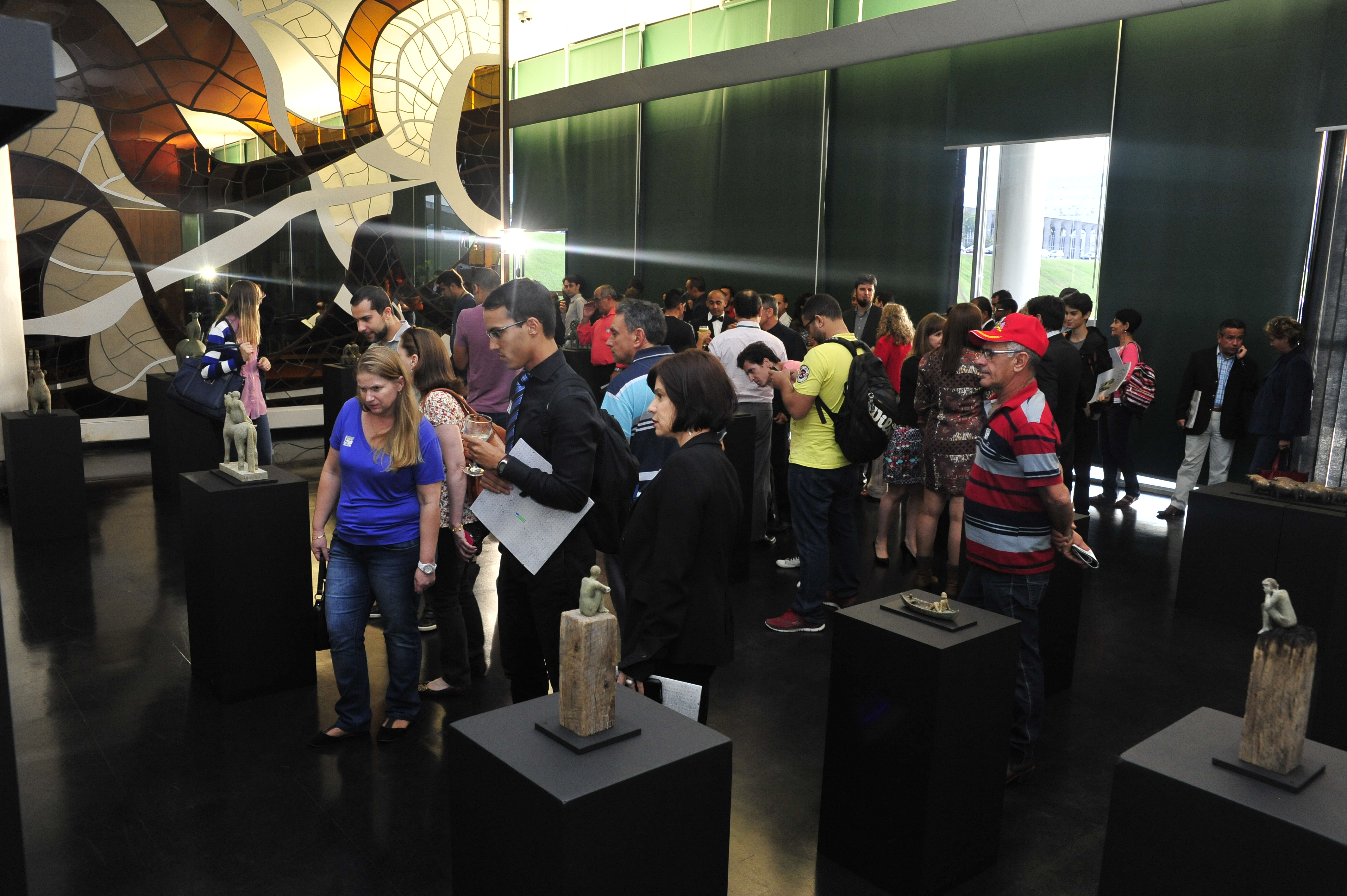 Abertura da exposição Zahed Taj-Eddin - Foto de Luís Macedo