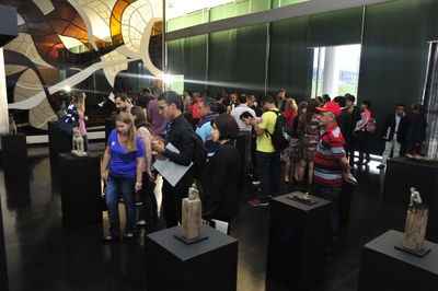 Abertura da exposição Zahed Taj-Eddin - Foto de Luís Macedo