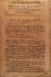 Cabeçalho do Projeto de Constituição