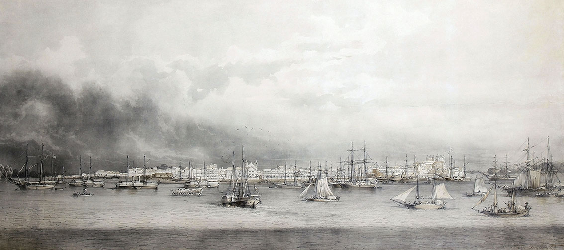 RIGHINI, Giuseppe Leone. “Panorama of Belém do Pará”. Acervo da Biblioteca Nacional.