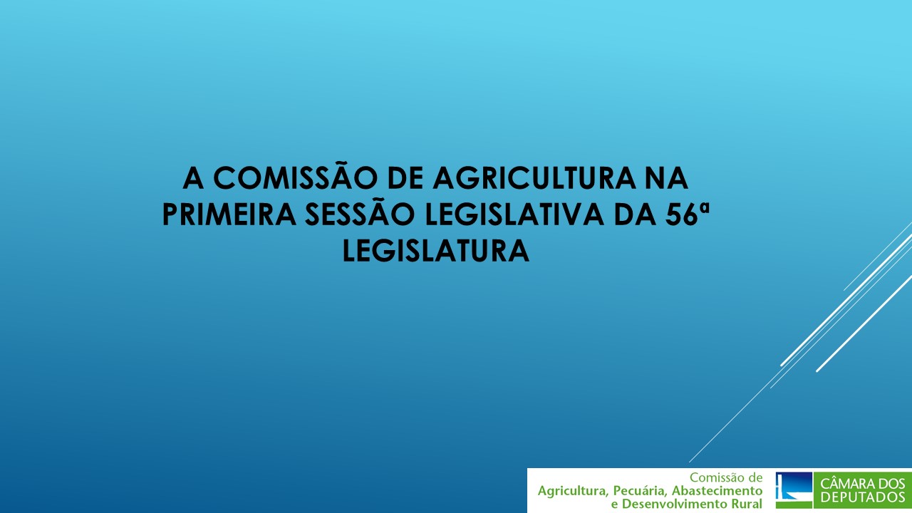 Comissão de Agriculturas divulga números de suas atividades em 2019