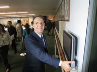 CCJC inaugura painel eletrônico de registro de presença