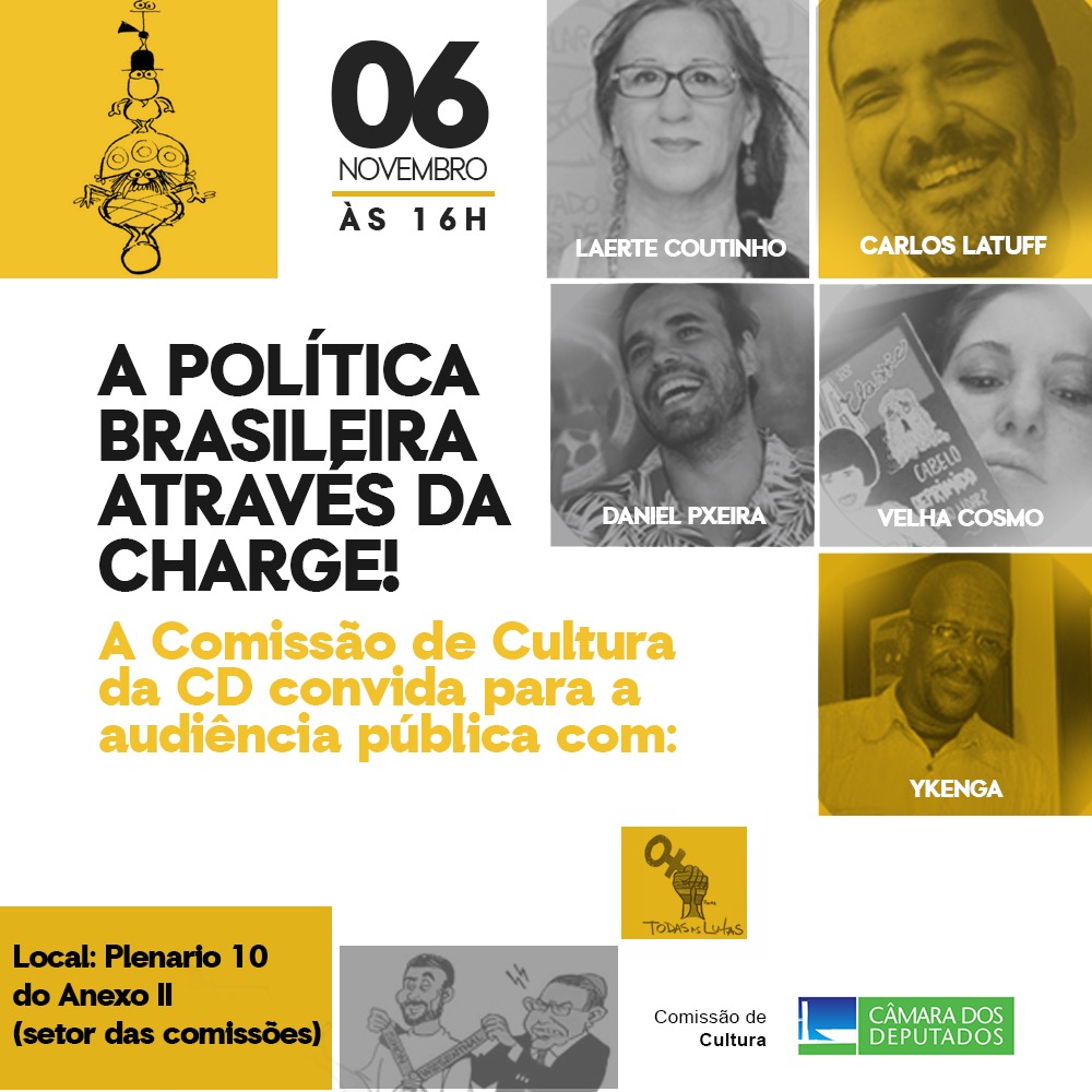 06/11/2019 - Seminário: A charge como expressão cultural e política no Brasil.