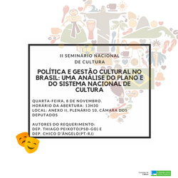 08/11/2017 - Seminário Nacional de Cultura. 