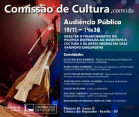 Audiência discute financiamento da política destinada ao incentivo à cultura negra