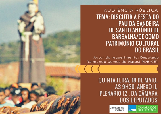 Audiência Pública - Festa do Pau da Bandeira de Santo Antônio de Barbalha (18/05)