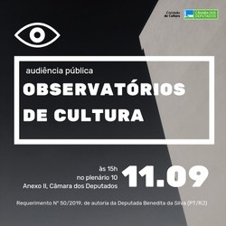 Audiência Pública - Observatórios de Cultura (11/09/19)