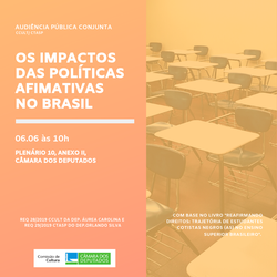 Audiência Pública - Os impactos das políticas afirmativas no Brasil (06/06/2019)