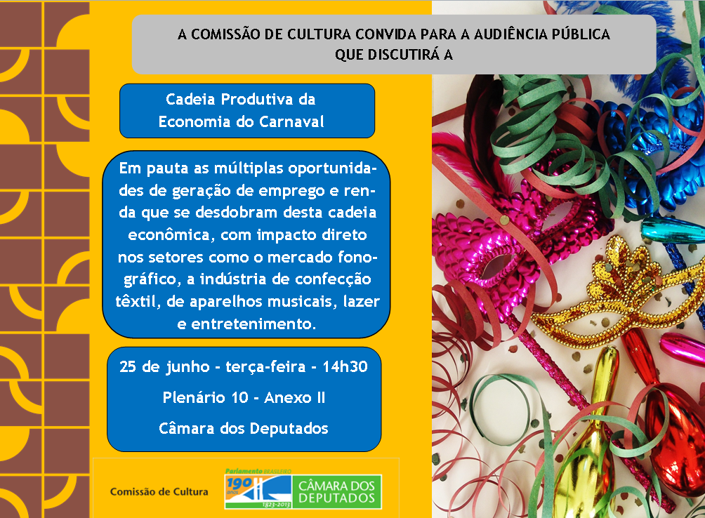 Comissão de Cultura debate cadeia produtiva do carnaval