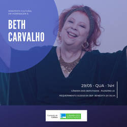 Manifesto Cultural em Homenagem à Beth Carvalho (29/05/2019)