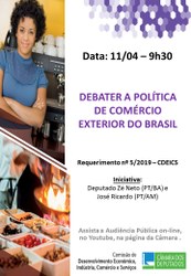 Cdeics realiza audiência pública sobre agenda política de comércio exterior