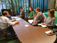 Deputado Lucas Vergílio recebe Associação Brasileira das Empresas Aéreas. 