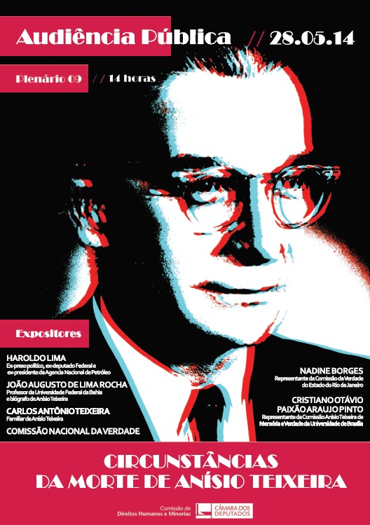 Audiência pública colhe testemunhos sobre Anísio Teixeira