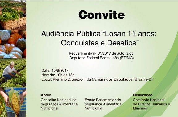 CDHM debate avanços e deficiências na segurança alimentar nacional após 11 anos de Losan
