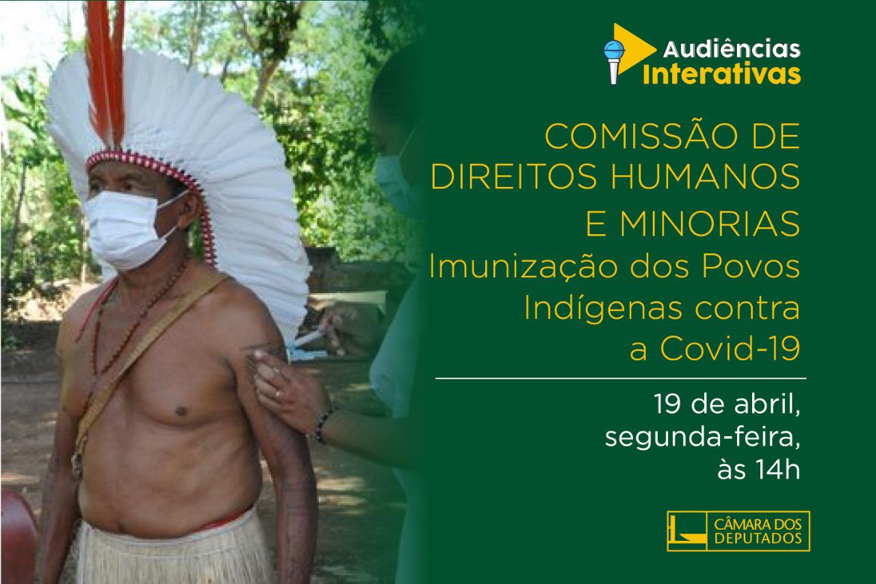 CDHM e Frente Parlamentar Mista dos Direitos dos Povos Indígenas debaterão a imunização dos indígenas contra a Covid 19