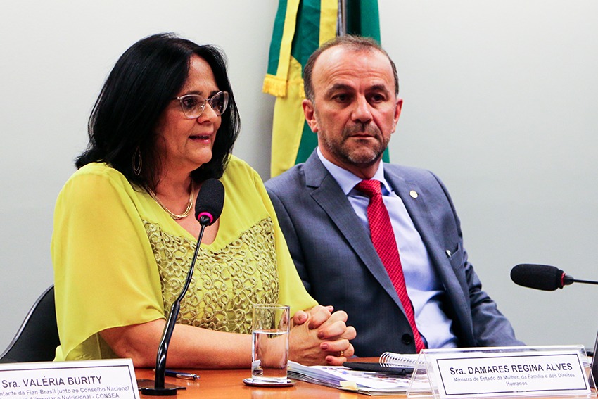 CDHM reúne sociedade civil e ministra Damares Alves para discutir situação de conselhos e comitês do Executivo