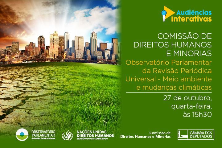 Observatório Parlamentar da RPU debaterá meio ambiente e mudanças climáticas