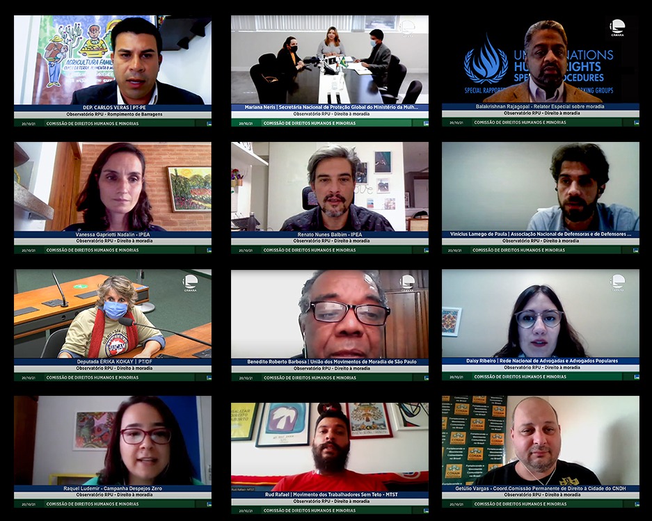 Observatório Parlamentar examina direito à moradia no Brasil 