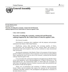 Presidente e vices da CDHM se manifestam contra embargo a Cuba