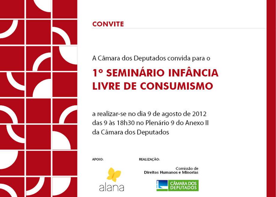 Seminário debate proteção da criança frente ao consumismo