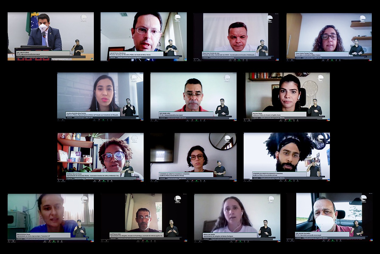 Violações cometidas pela Fundação Renova são debatidas em audiência pública da CDHM