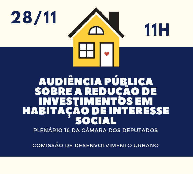 CDU debaterá redução de investimentos em habitação de interesse social