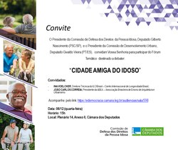 Comissões promovem fórum sobre "Cidade Amiga do Idoso"