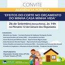 Corte orçamentário no Minha Casa Minha Vida é tema de audiência