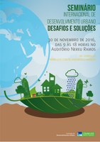 Estão abertas as inscrições do Seminário Internacional de Desenvolvimento Urbano