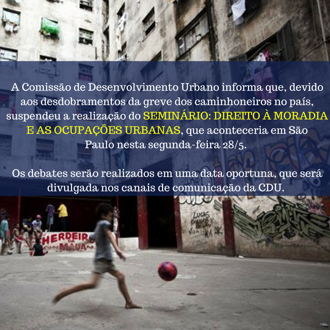 Mesa Redonda sobre moradias será reagendada para data oportuna