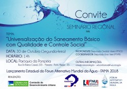 Porto Alegre sedia seminário regional sobre universalização do saneamento